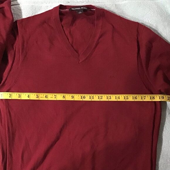 MICHAEL KORS 100% COTTON MEN’S V-NECK SWEATER M - Picture 5 of 8